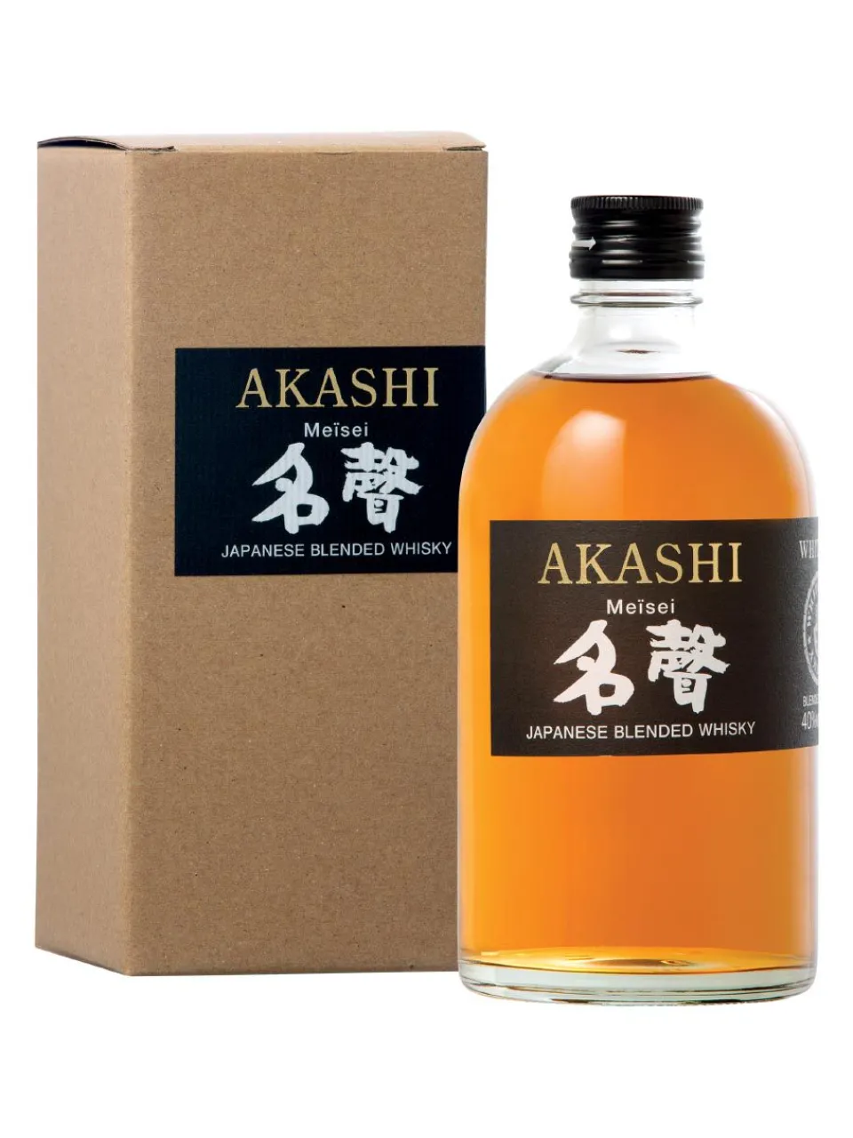 Sale akashi Meisei Japanese Blended Whisky 40% 0.5L gift pack