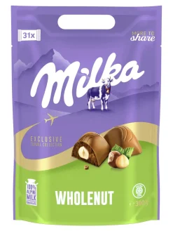 Clearance milka Alpine milk chocolate with whole hazelnuts 300g