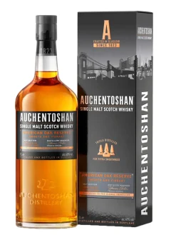 Sale auchentoshan American Oak Lowland Single Malt Scotch Whisky 40% 1L gift pack