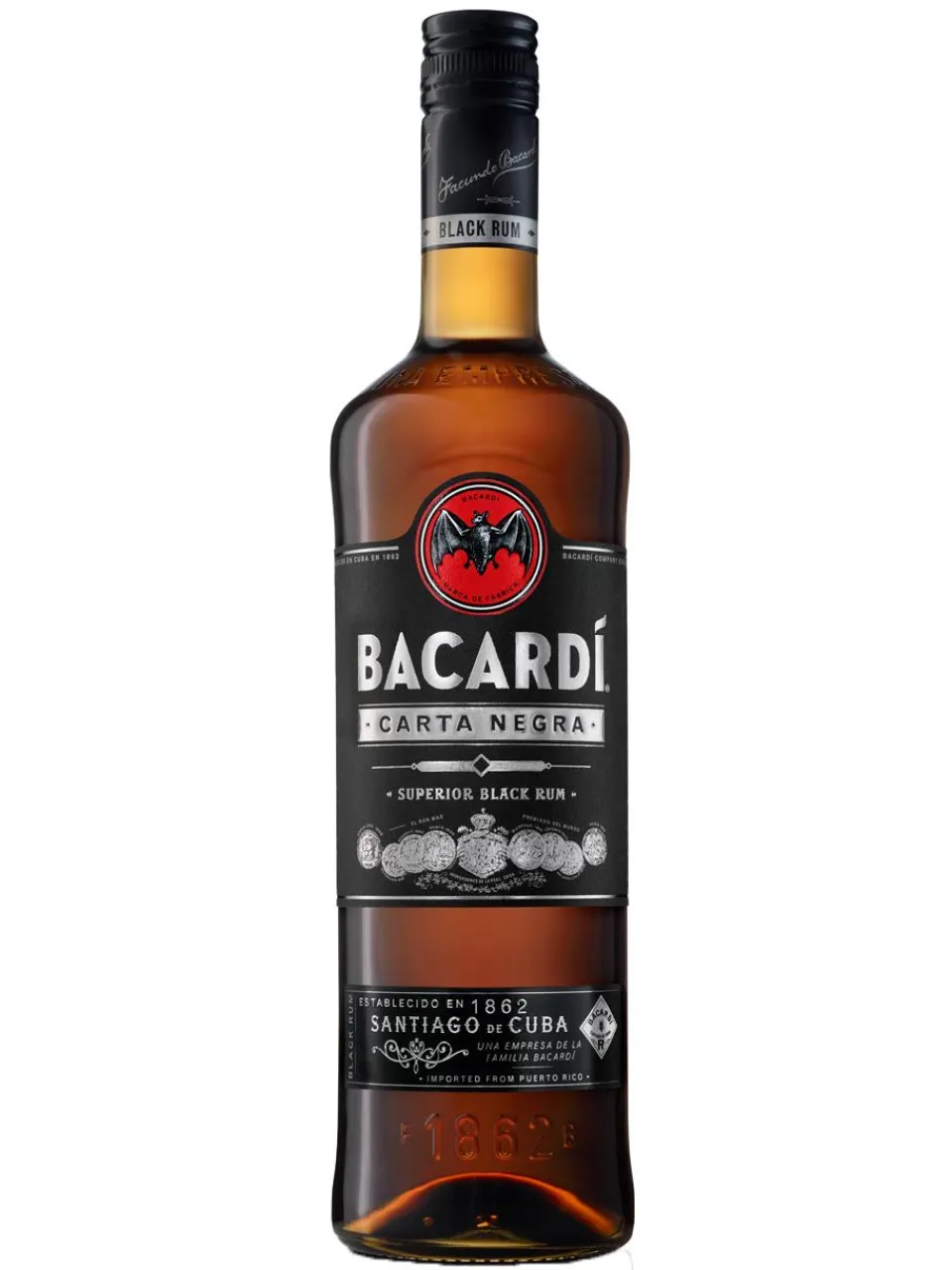 Online bacardi Carta Negra Rum 40% 1L