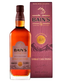 Discount bains Bain's Shiraz Cask Grain Whisky 10yo, giftbox 62.8% 1L
