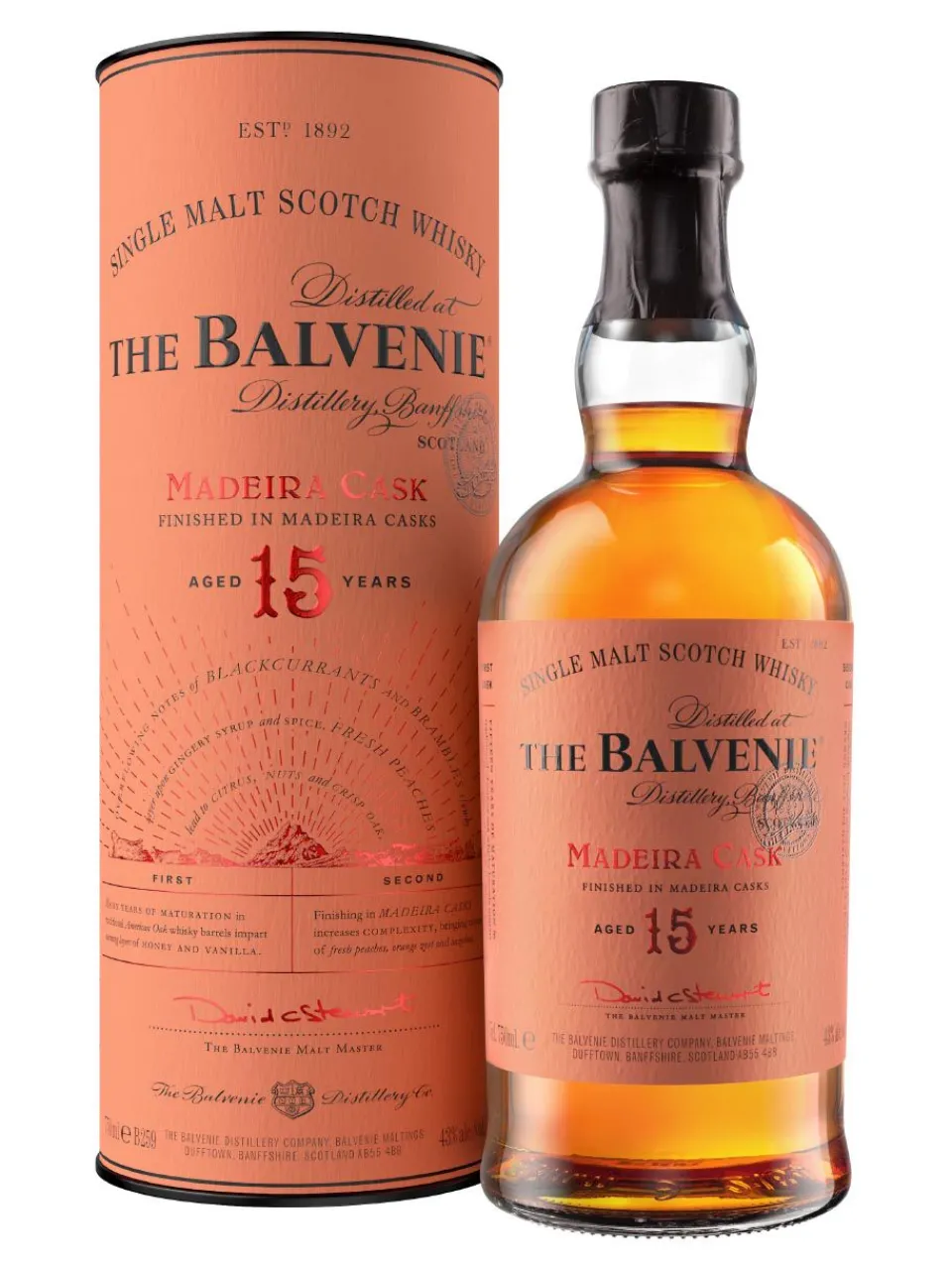Hot balvenie 15y Madeira Cask Speyside Single Malt Scotch Whisky 43% 0.7L gift pack