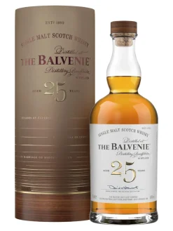 Clearance balvenie 25y Speyside Single Malt Scotch Whisky 48% 0.7L gift pack