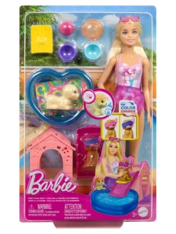Sale barbie , puppy pool party blonde