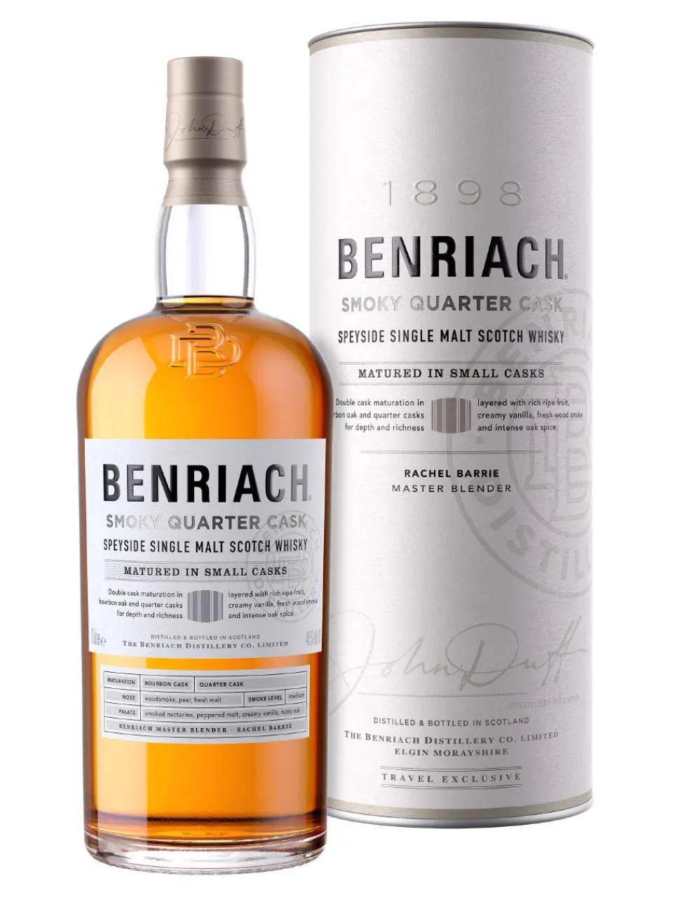 Outlet benriach Quarter Cask Peated Speyside Single Malt Scotch Whisky 46% 1L gift pack