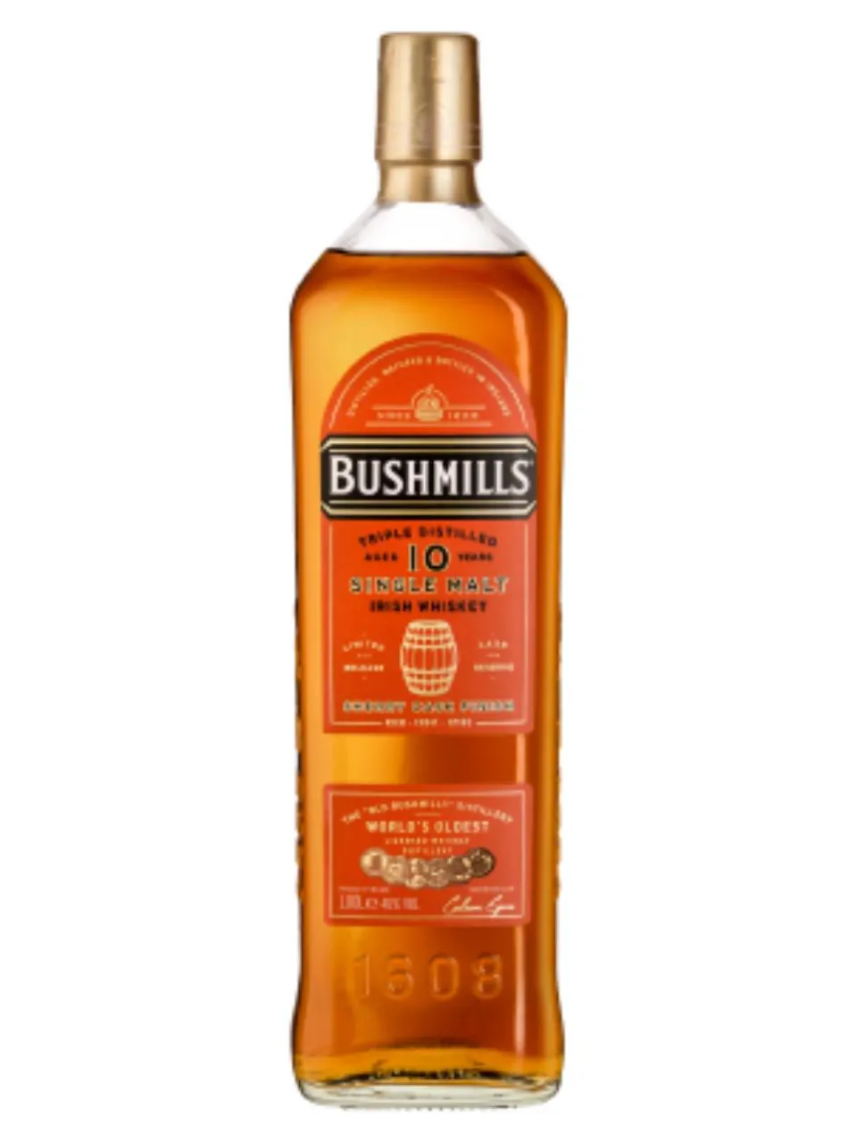 Discount bushmills Sherry Cask 10y Single Malt Irish Whiskey 46% 1L gift pack