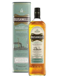 Discount bushmills Steamship Bourbon Cask Single Malt Irish Whiskey 40% 1L gift pack
