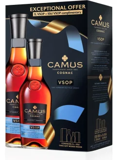 Hot camus-cognac CAMUS VSOP PROMOPACK 40% 1L + 50cl