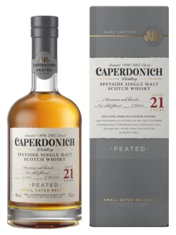 Hot caperdonich 21y Peated Speyside Single Malt Scotch Whisky 48% 0.7L gift pack
