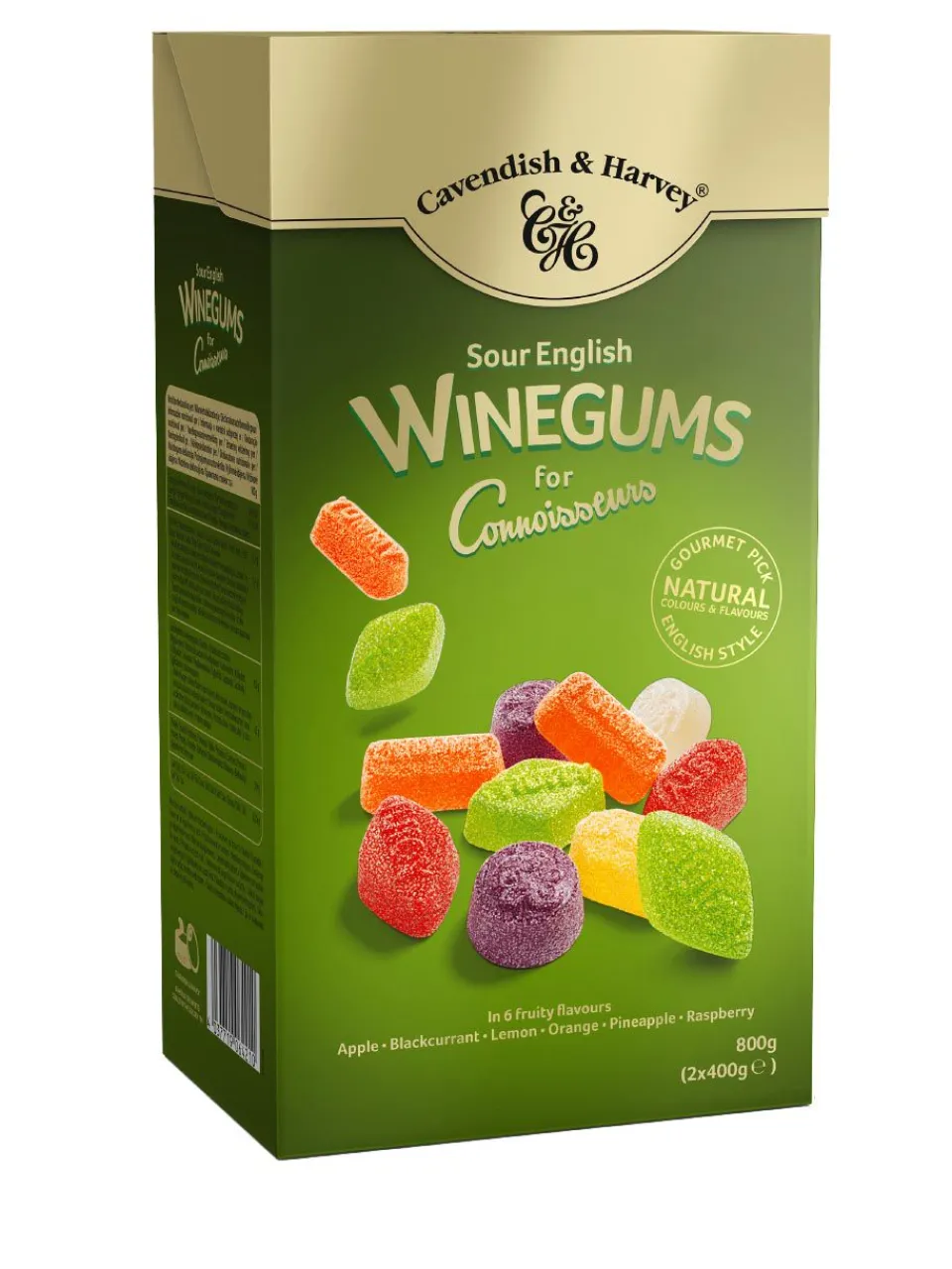 Sale cavendish-and-harvey Cavendish & Harvey Sour English Winegums for Connoisseurs 800g
