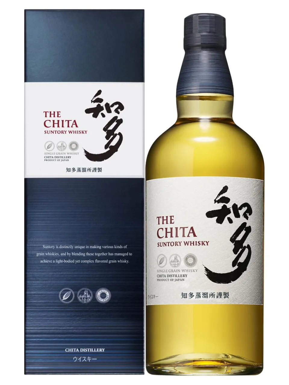 New chita Suntory Japanese Single Grain Whisky 43% 0.7L gift pack