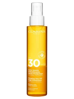 New clarins Sun Care Body & Hair Glowing Sun Oil SPF 30 150 ml