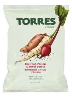 Outlet patatas-fritas-torres Crunchy vegetable chips with a characteristic taste and smell.