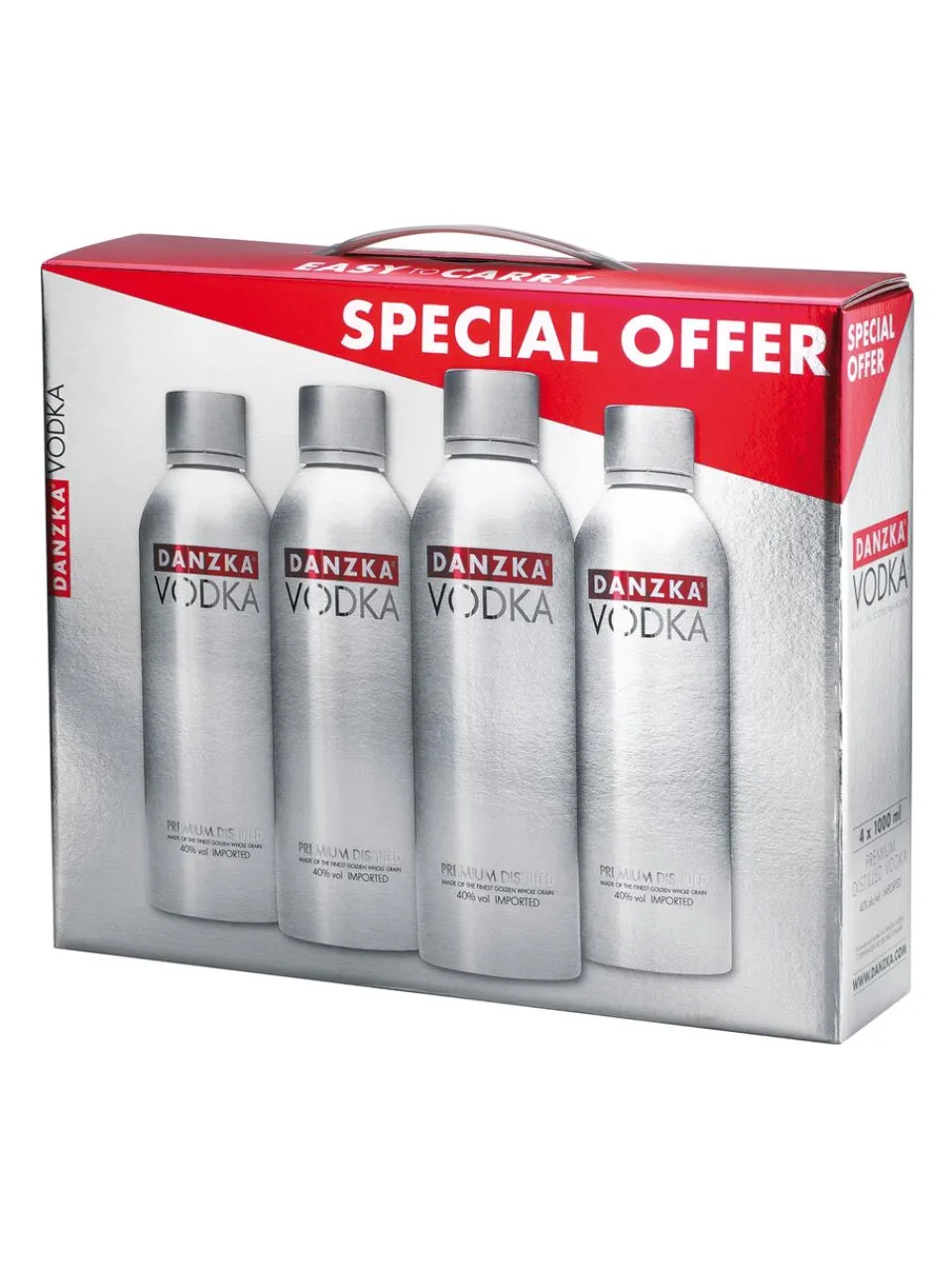 New danzka Vodka Pack 40% 4x1L