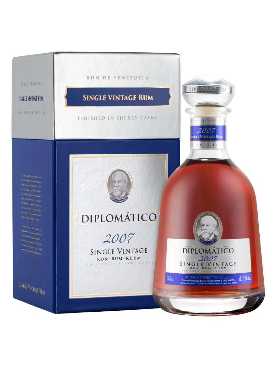 Online diplomatico-rum Diplomático Single Vintage Rum giftpack 43 % 0.7L