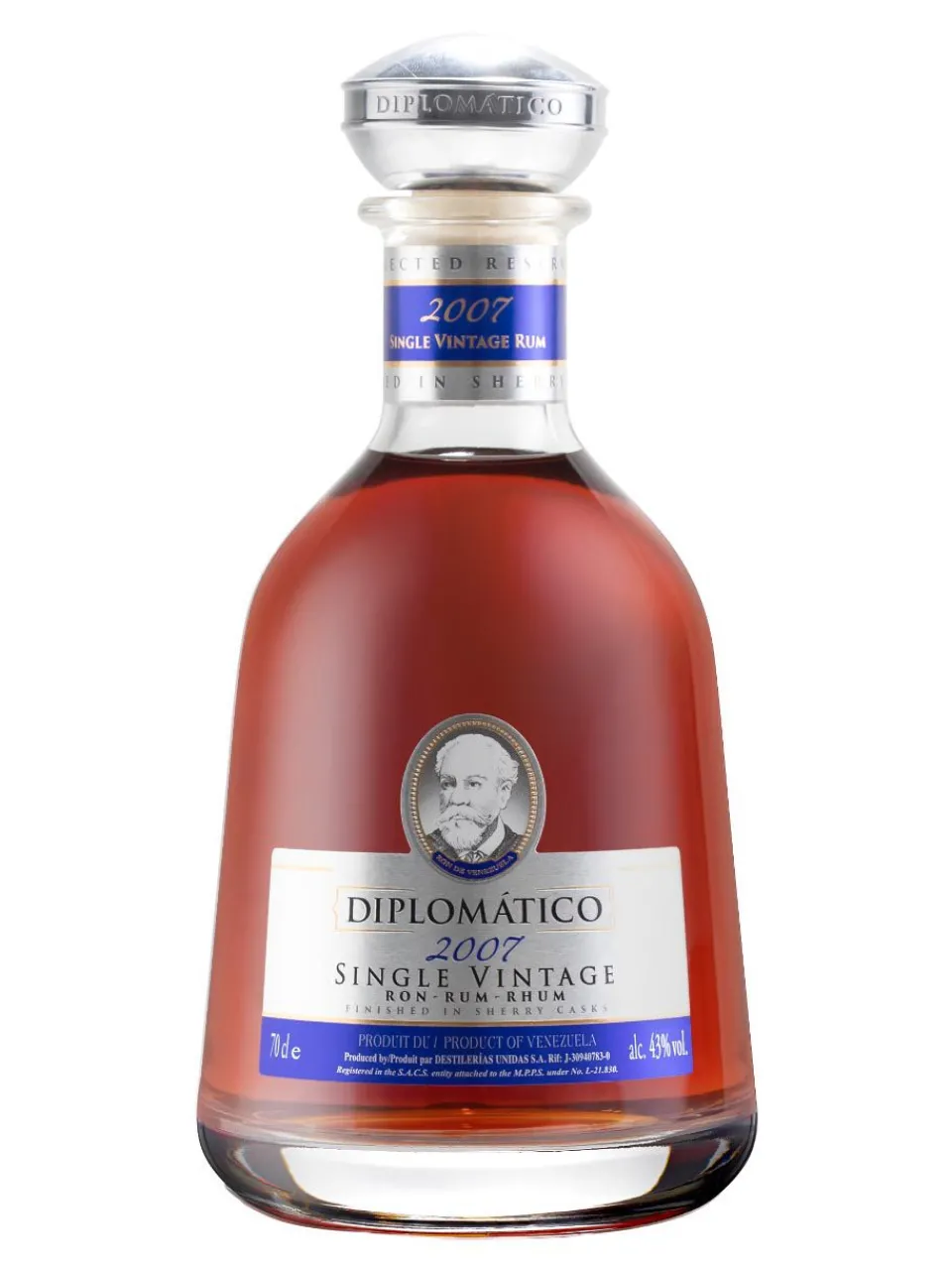 Online diplomatico-rum Diplomático Single Vintage Rum giftpack 43 % 0.7L