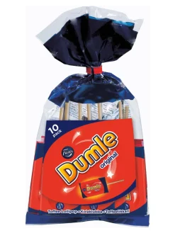 Hot dumle Lollipops in 10-pack chocolate covered toffee lollies