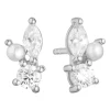 Sale sif-jakobs-1 Earrings Adria Tre Piccolo - with freshwater pearl and white zirkonia.