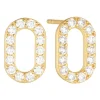 Clearance sif-jakobs-1 Earrings Capizzi - 18k gold plated, with white zirconia