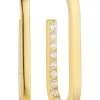 New sif-jakobs-1 Earrings Capizzi Medio - 18k gold plated, with white zirconia