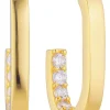 Hot sif-jakobs-1 Earrings Capizzi Piccolo - 18k gold plated, with white zirconia