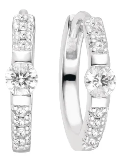 Online sif-jakobs-1 Earrings Ellera Uno Medio with white zirconia