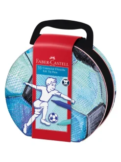 Online faber-castell , felt tip pen connector suitcase soccer