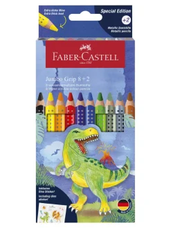 Hot faber-castell , jumbo dino 8+2