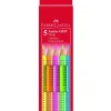 Discount faber-castell , jumbo grip neon box 5x