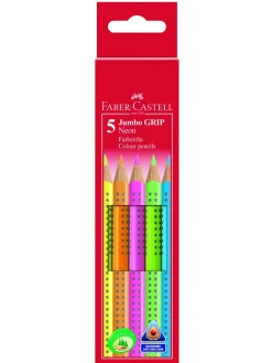 Discount faber-castell , jumbo grip neon box 5x