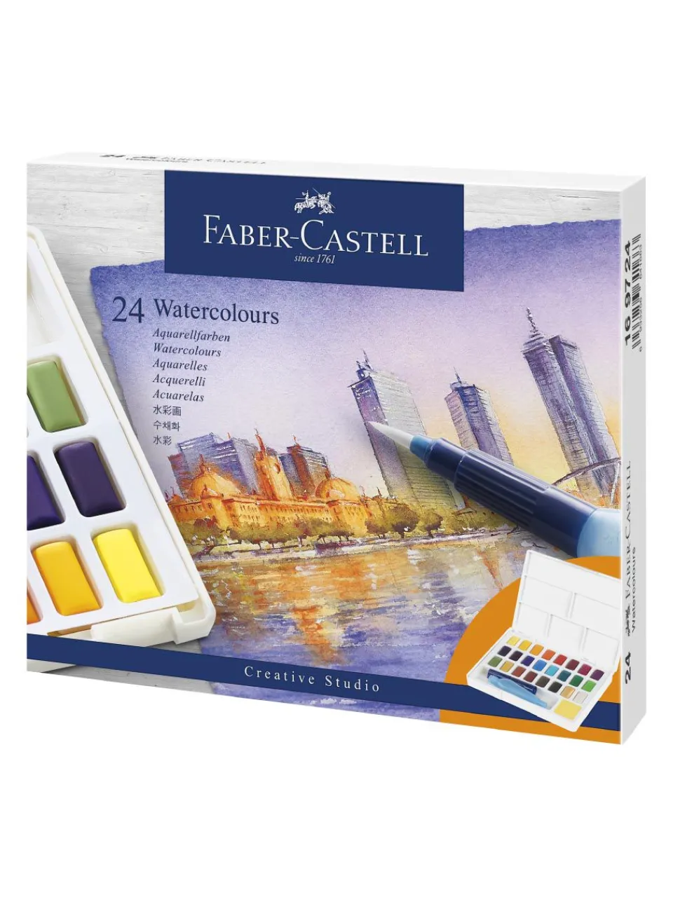 Sale faber-castell , Schreiben & Schenken, watercolours in pans 24ct set