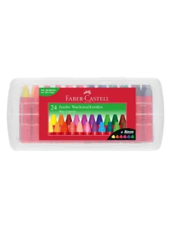 Clearance faber-castell , wax crayons jumbo 24 per box