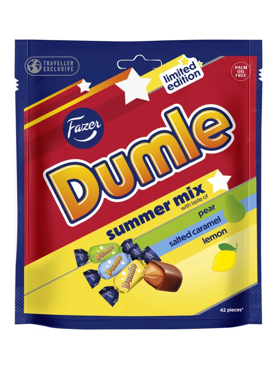 Outlet dumle Fazer summer mix soft toffees with a milk chocolate coating