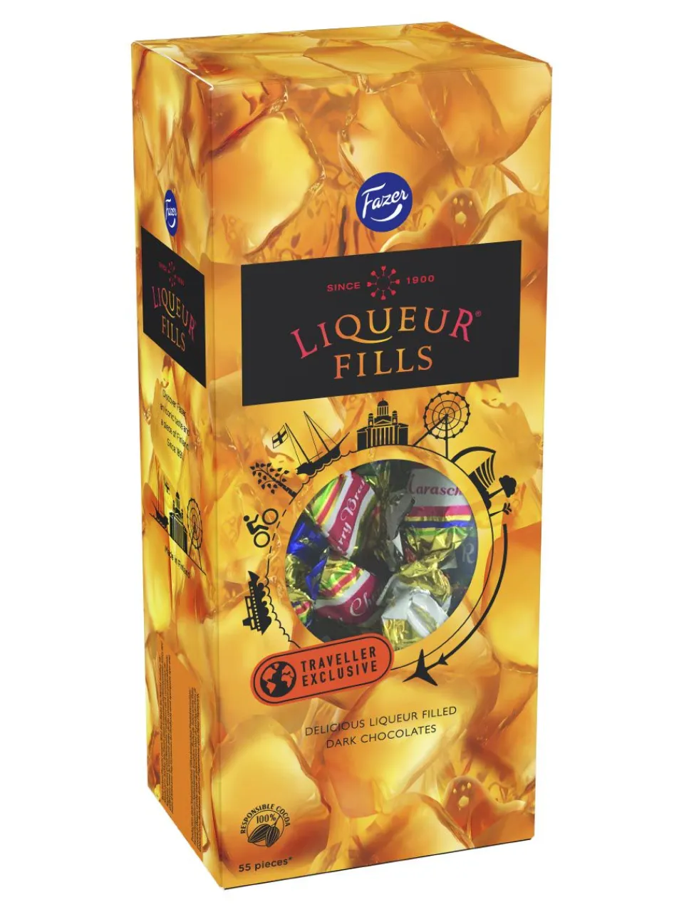 Hot liquer-fills Fazer Liqueur Fills chocolates filled with liqueur 420g