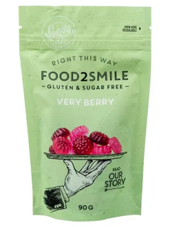 Online food2smile Sugar free gummy sweets with fruit flavours, with sweeteners, 90g.