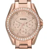 Clearance fossil , Riley, women's watch