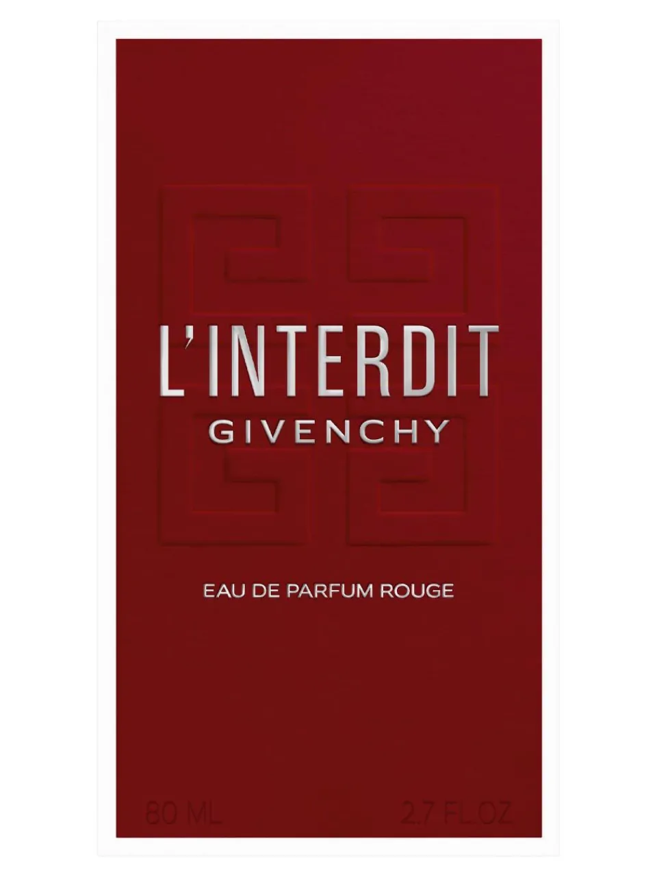 New givenchy L'Interdit Rouge Eau de Parfum Rouge 80 ml