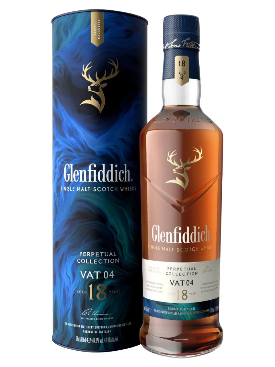 Hot glenfiddich Perpetual Collection Vat 4 18y Single Malt Scotch Whisky 47.8% 0.7L Geschenkverpackung