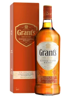 Clearance grant-s Grant's Rum Cask Finish Blended Scotch Whisky 40% 1L gift pack