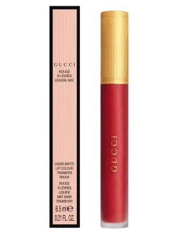 Online gucci Matte Liquid Lipstick Lipstick N° 25 Goldie Red