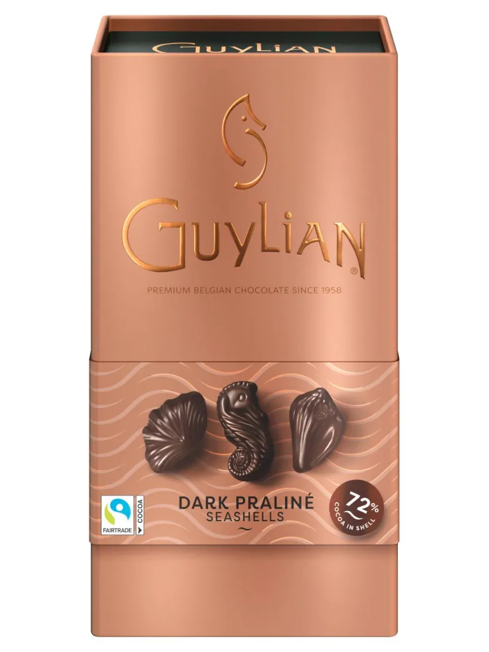 New guylian chocolate seashells dark praline luxe gift box 225g