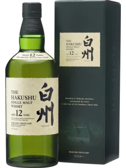 Clearance hakushu 12y Japanese Single Malt Whisky 43% 0.7L gift pack