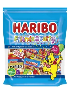 Clearance haribo Friends & Party mix of fruit gums Halal 649g