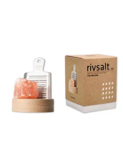 Best rivsalt HIMALAYAN ROCK SALT | STAINLESS STEEL GRATER | OAK WOOD STAND