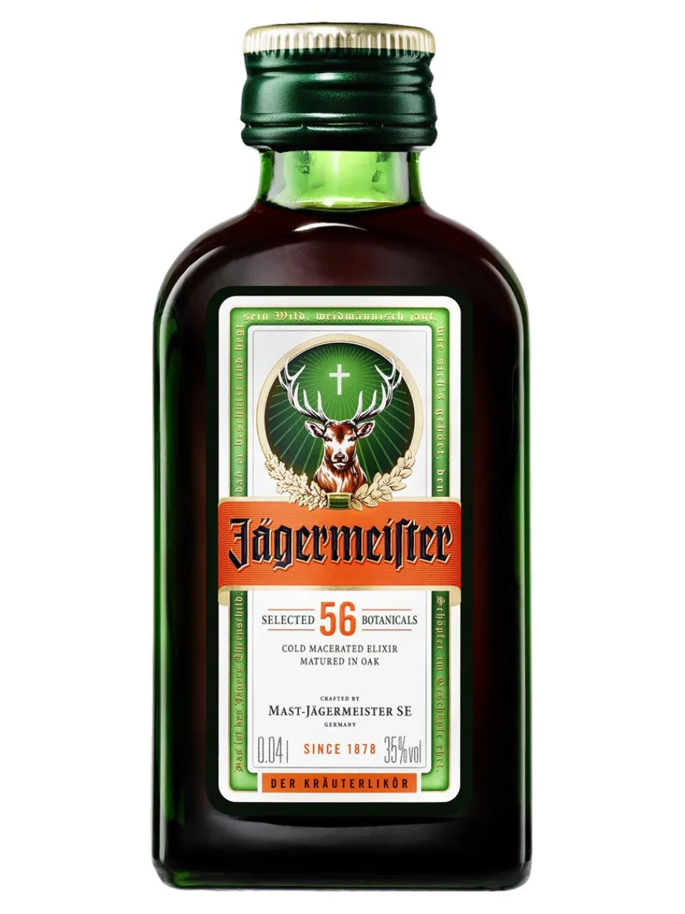 New jaegermeister Jägermeister Liqueur 35% 0.04L