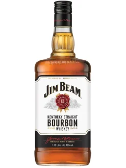 New jim-beam Jim Beam White Kentucky Straight Bourbon Whiskey 40% 1.75L*