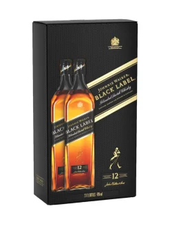Clearance johnnie-walker Johnnie Walker Black Label 12y Blended Scotch Whisky 40% 2x1L Twinpack