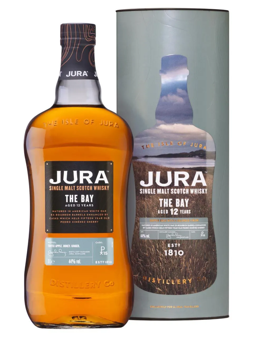 Hot jura The Bay 12y Island Single Malt Scotch Whisky 44% 1L gift pack