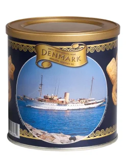 Discount kelsen Danish Butter Cookies in can with different designs 200g