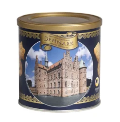 Discount kelsen Danish Butter Cookies in can with different designs 200g